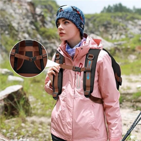 LOVEVOOK Travel Backpack For Women,40L Carry On Backpack Flight Approved,TSA main image 7
